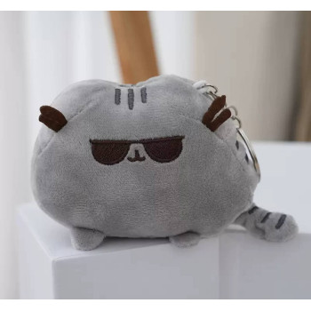 Брелок-іграшка м'яка Кіт Пушин Pusheen в окулярах