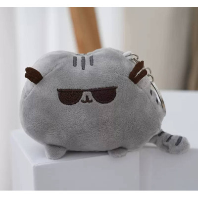 Брелок-іграшка м'яка Кіт Пушин Pusheen в окулярах