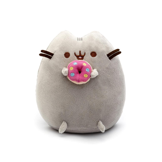 М'яка іграшка-сквіш Кіт Пушин (Pusheen) з пончиком
