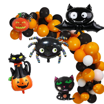 Фольгована куля Чорний кіт на Хелловін