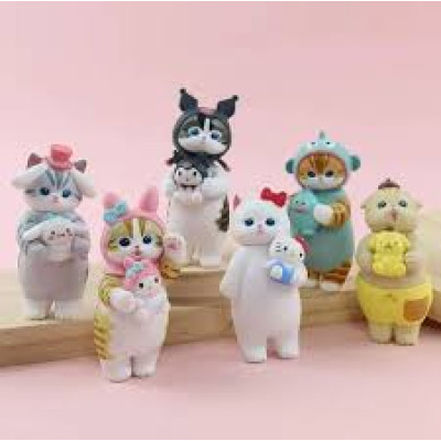 Набір фігурок котиків Sanrio, 6 шт