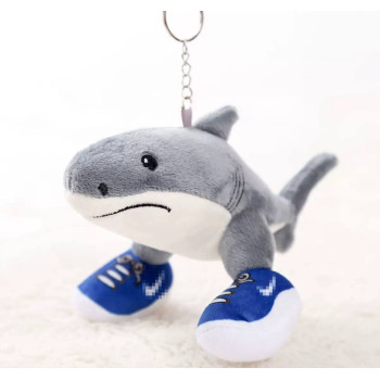 М'яка іграшка-брелок Тралалело Тралала, Tralalero Tralala Італійський мем, Brainrot, 16 см