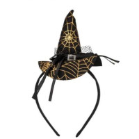 Обруч-капелюшок відьми для Хелловіна, чорний