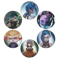 Набір значків Arcane, Аркейн з гри League of Legends, 6 шт