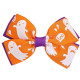 Заколка бант помаранчева з привидом на Хелловін, Halloween, 1 шт