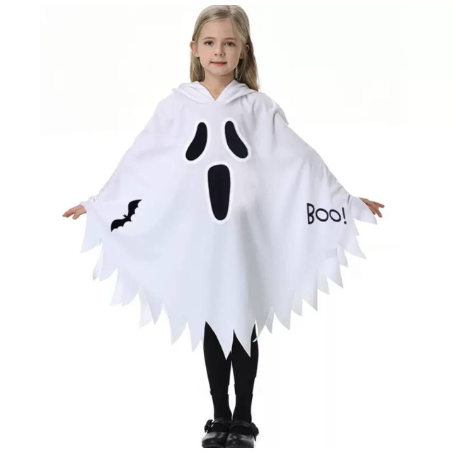 Дитячий костюм привида на Хелловін, Halloween білий, неоновий
