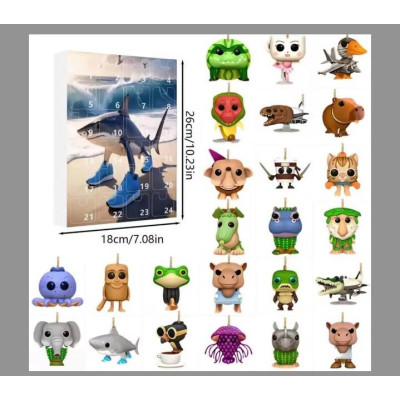 Адвент календар з Тралалело Тралала, Italian Brainrot, TRALALERO TRALALA, 24 шт