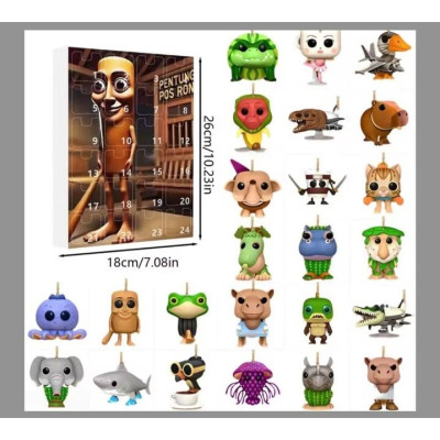 Адвент календар з Тун тун тун сахур, Brainrot, 24 шт