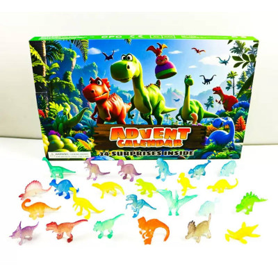Дитячий адвент-календар з динозаврами