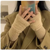 Мітенки теплі, коричневі