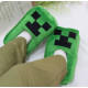Плюшеві тапочки для дому Minecraft Creeper, домашні тапочки