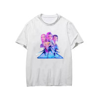 Футболка K-pop Demon Hunters, мисливиці на демонів, біла