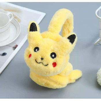 Навушники теплі жовті з Пікачу