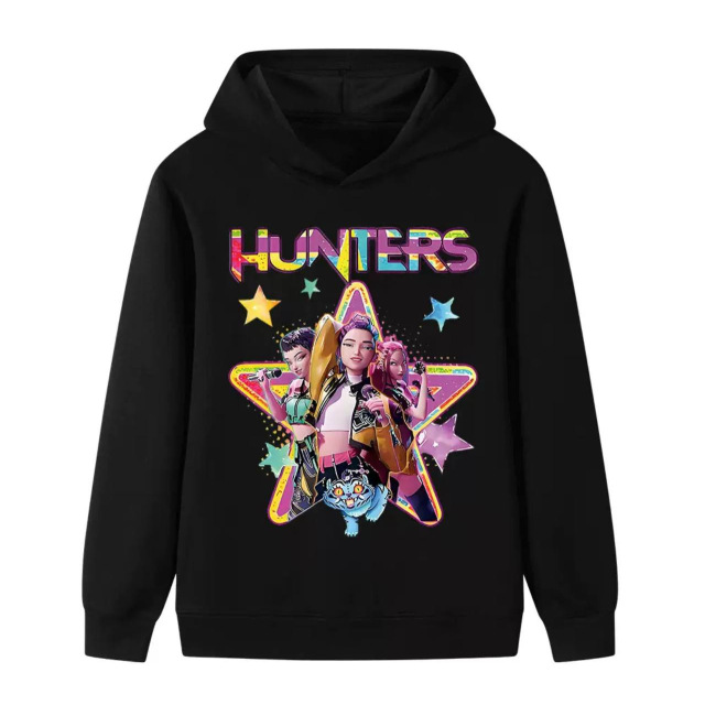 Чорна худі K-pop Demon HUNTERS, Мисливиці на демонів
