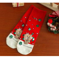 Різдвяні шкарпетки з новорічним ведмедиком, MERRY Christmas