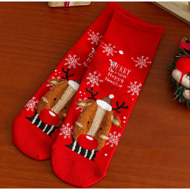 Різдвяні шкарпетки з оленем, MERRY Christmas