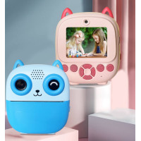 Дитяча камера, фотоапарат миттєвого друку, синій