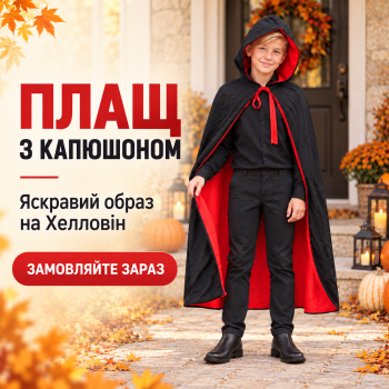 Плащ накидка костюм на Хелловін, Halloween