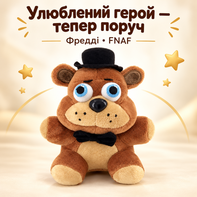 Іграшка ведмідь Фредді Фазбер, Пять ночей з Фредді, Фнаф,  Five Nights at Freddy's FNAF