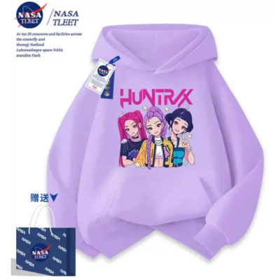 Худі, кофта супер якості Kpop Demon Hunters, Кей поп мисливиці на демонів, фіолетовий