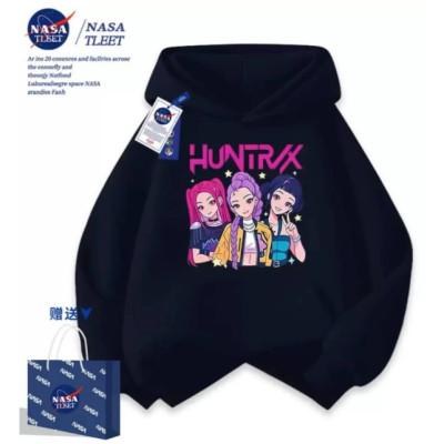 Худі, кофта супер якості Kpop Demon Hunters, Кей поп мисливиці на демонів, чорна