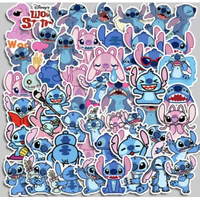 Набір наліпок стікерів, наклейок Стіч Stitch, 50 шт
