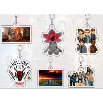 Набір акрилових брелків Дивні дива, Stranger Things, 6шт