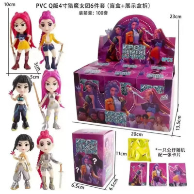 Набір фігурок  Кей поп мисливиці на демонів, фігурка K-pop Demon Hunters, 6 шт