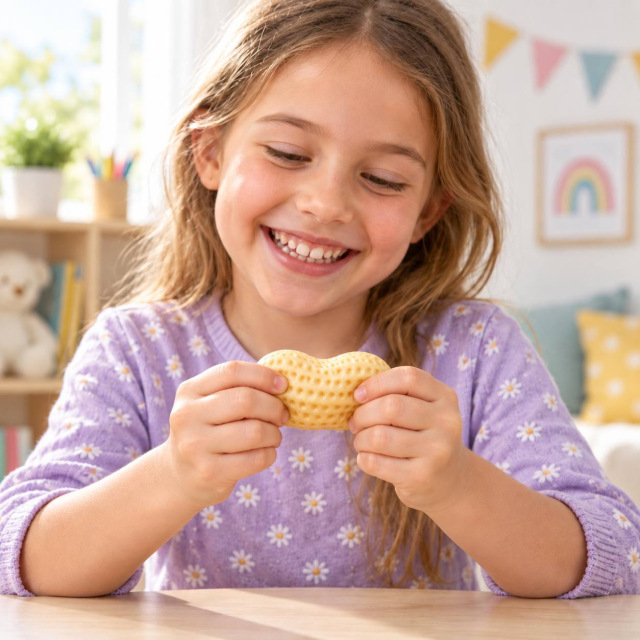 Іграшка-антистрес сквіш Арахіс, Peanut Squishy Rebound Toy, 1 шт, 10 см 