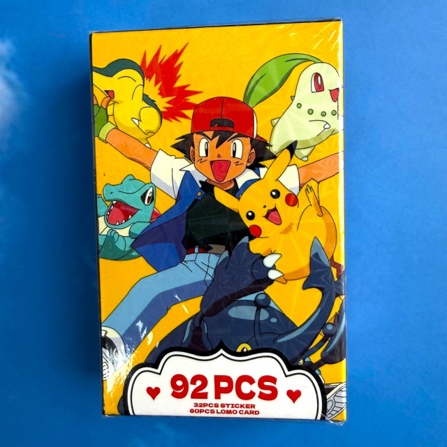 Набір карток та стікерів Покемон (Pokemon Lomo Card & Sticker Set) — 92 шт.