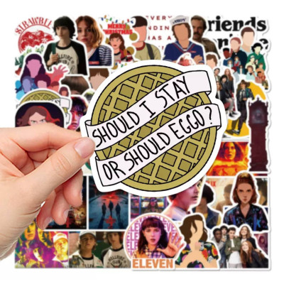 Набір наліпок, стікерів Дивні дива, Stranger Things 50шт