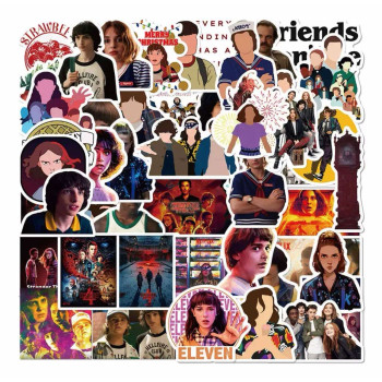 Набір наліпок, стікерів Дивні дива, Stranger Things 50шт