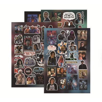 Набір наліпок (8 листів) Дивні Дива, Stranger Things