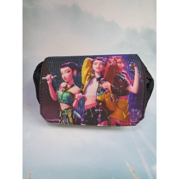 Пенал чорний Kpop Demon Hunters, Huntrix ,косметичка Кей поп миливиці на демонів