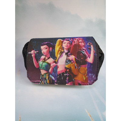 Пенал чорний Kpop Demon Hunters, Huntrix ,косметичка Кей поп миливиці на демонів