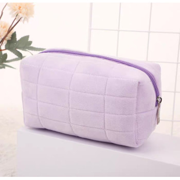 М'яка жіноча косметичка, фіолетова, подарунок на 8 березня, для мами, сестри, подруги