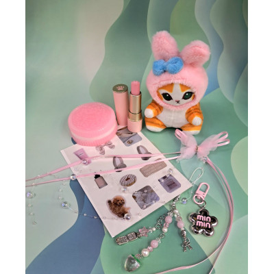 Подарунковий набір милий з котиком, Мелоді, Melody, подарунок на Валентина, подарунок для дівчинки, 7 од