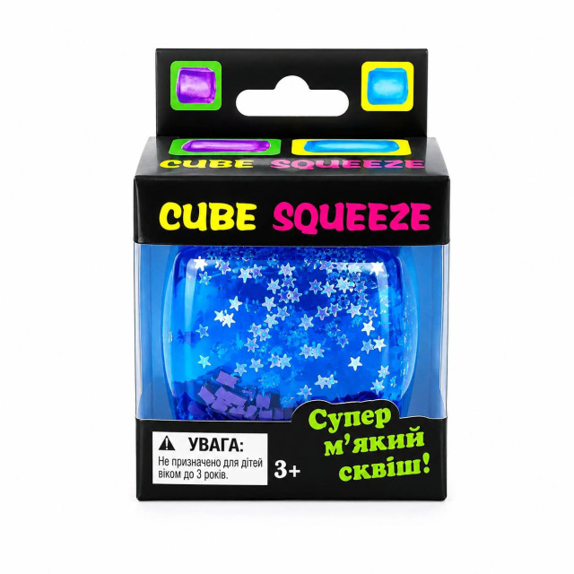 Антистрес іграшка Cube Squeeze - Крижаний Куб, Сквіш Лід в коробці 