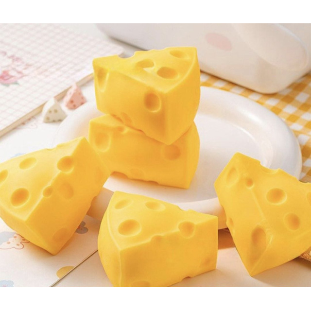 Трендова Іграшка антистрес Сир, Сквіш Сир, Squishy Cheese Vent Toy
