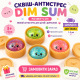 Трендовий сквіш антистрес Хінкалі з орбізами у пароварці, Squishy Dumpling, пельмень, дамплінг, різні кольори,1 шт