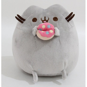 М'яка іграшка-сквіш Кіт Пушин (Pusheen) з пончиком