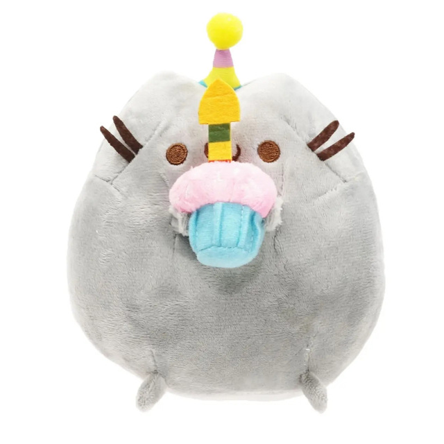 Іграшка кіт Pusheen Пушин з днем народження