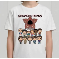 Футболка Дивні Дива, Футболка біла, Футболка Stranger things
