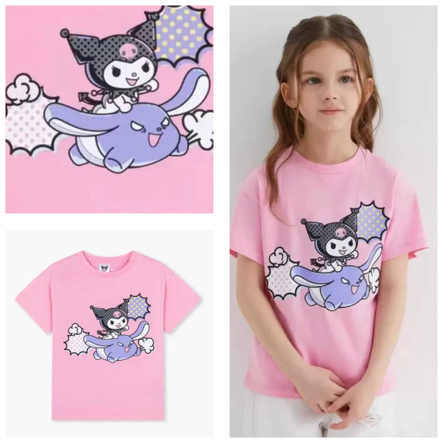 Дитяча футболка з Kuromi, футболка для дівчинки з Куромі
