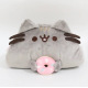 Пенал косметичка котик Pusheen Cat з пончиком, М'який пенал Пушин