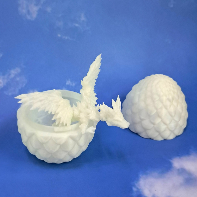 Іграшка Дракон в яйці 3D, світиться в темряві