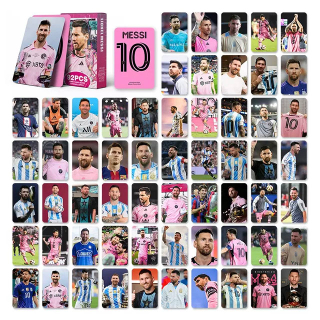 Набір карток та налопок з  Мессі, картки з Lionel Messi