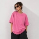 Жіноча футболка Oversize Рожева
