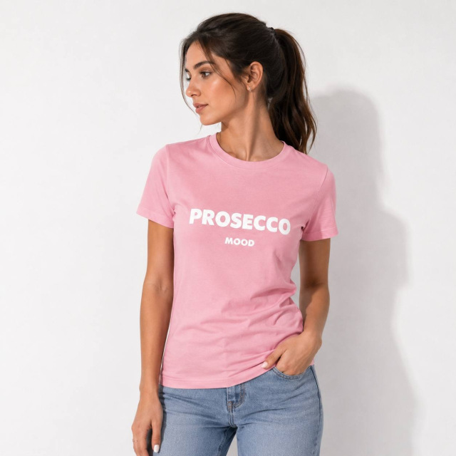Жіноча футболка Prosecco, рожева 