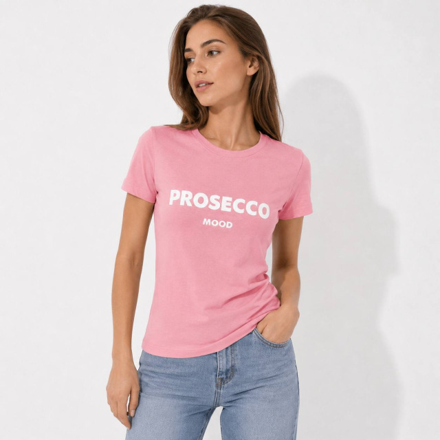 Жіноча футболка Prosecco, рожева 